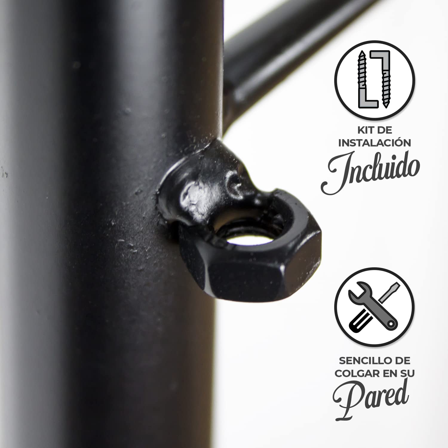 El Herrero Cabecero de Forja Mikel | Cabezal para Cama de Matrimonio e Individual | Producto Artesanal, Hecho en España (para Cama de 135 (140cm), Black)