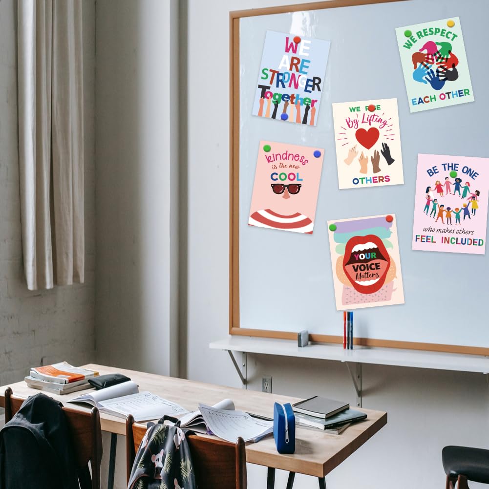 Amazon.co.jp: GOMAKERER 教室優しさポスター6枚、カラフルな多様性