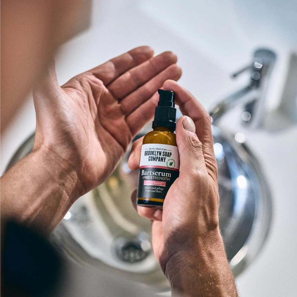 Brooklyn Soap Company, Activator serum do brody + Pro Strength 50 ml – serum do wzrostu brody z substancją czynną i kofeiną