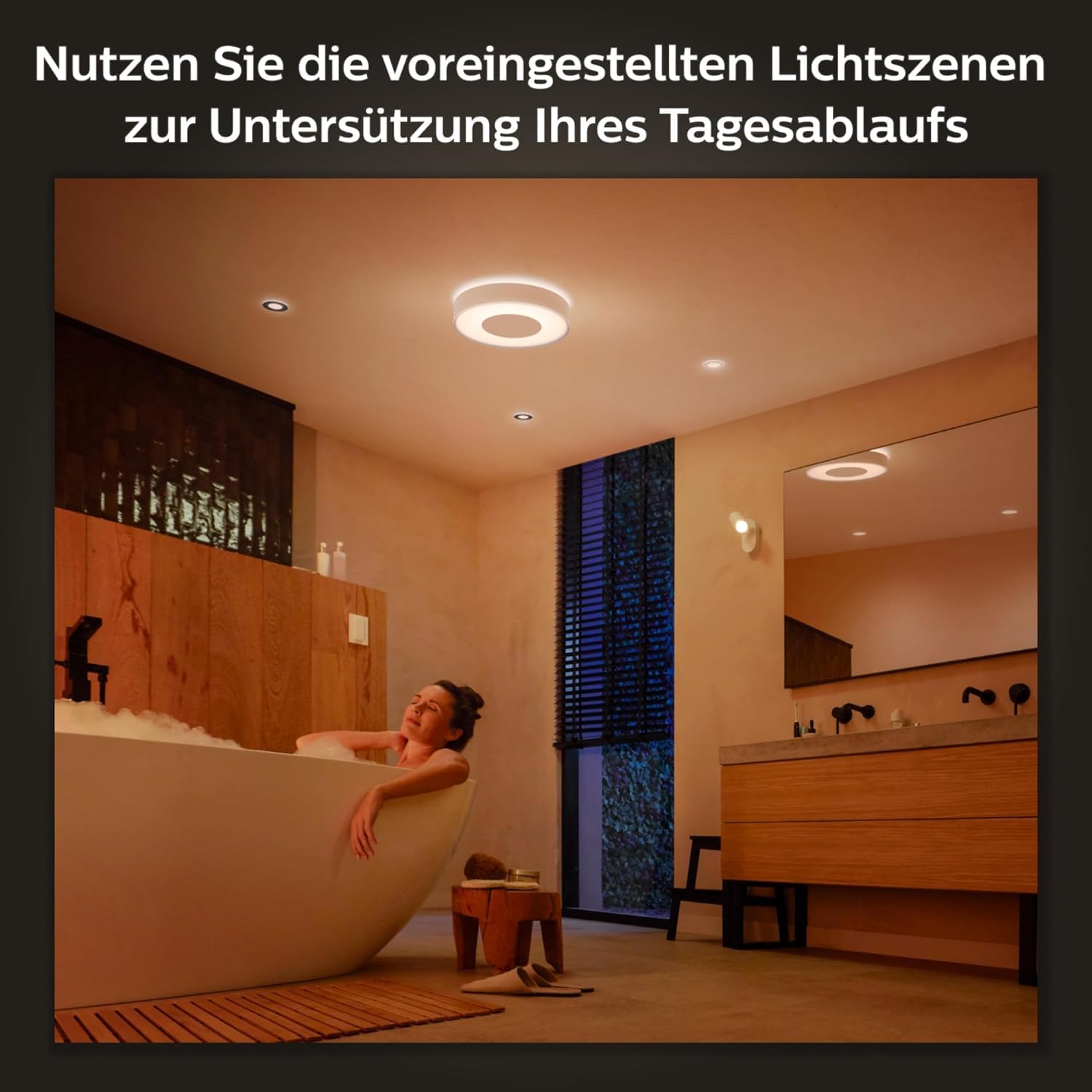 Philips Hue White & Col. Amb. Xamento Deckenl. M weiß