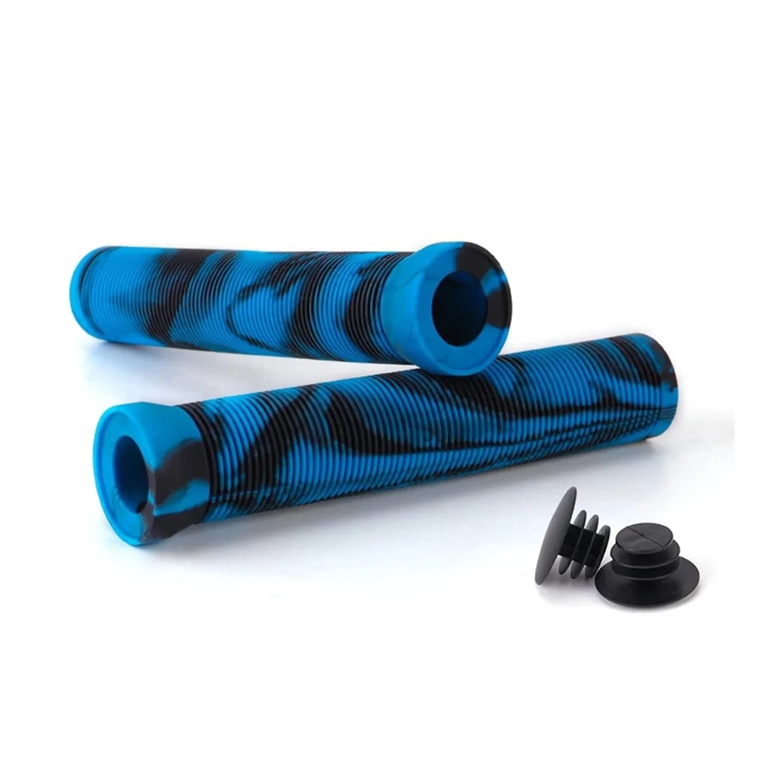 Uchwyty do uchwytów rowerowych Chwyty do hulajnogi Chwyty rowerowe Antypoślizgowa gumowa osłona kierownicy do kierownicy 22,2 mm Chwyty do hulajnogi BMX Bike Bars Ergonomiczne uchwyty rowerowe(Dark bl