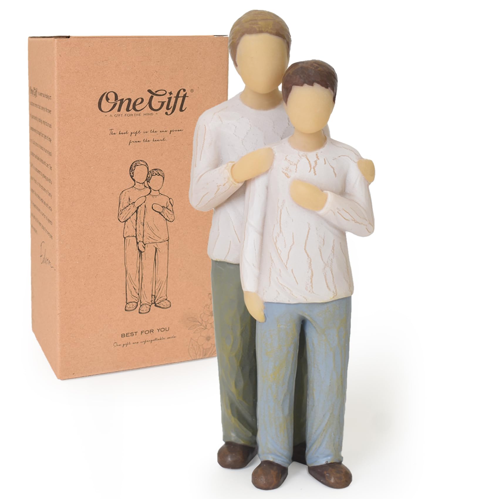 Father and Son Figurines, Dad Gifts from Son for Fathers Day