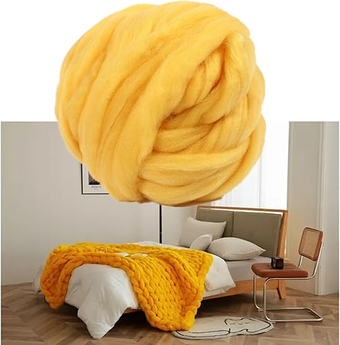 Hilo grueso de 2.2 libras, hilo gigante para tejer en el brazo, súper suave, lavable, súper grueso, extremadamente voluminoso para manualidades,