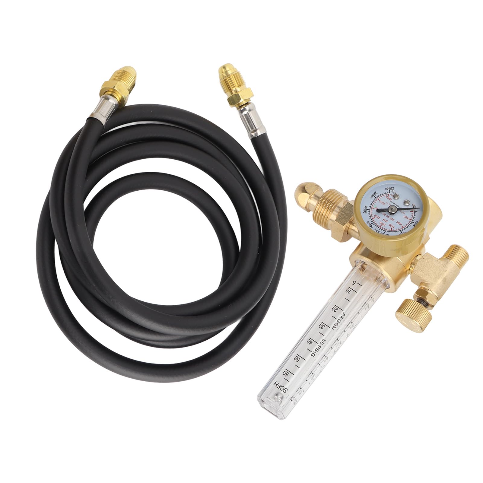 Manometro 'argon, Regolatore della Pressione 'argon 0-4000Psi, Regolatore con Tubo 200 Cm Manometro CGA580