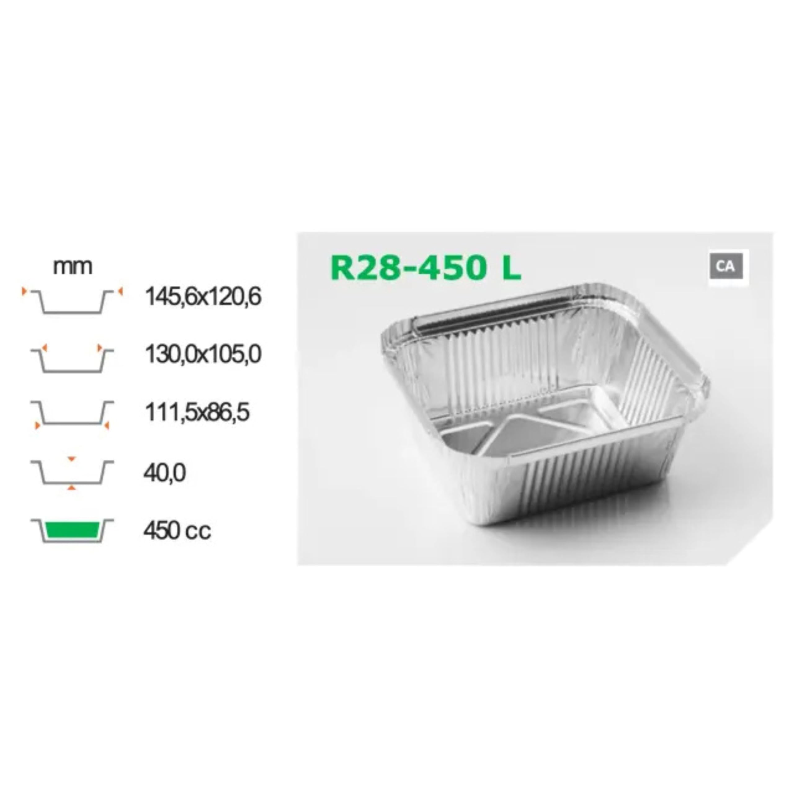Inoverse Lot de 100 barquettes en aluminium avec couvercle - 450 ml - 14,5 x 12 x 4 cm - Pour barbecue, cuisine et pâtisserie - Jetables - Passent au four et au congélateur