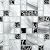 Crackle Square and Brick Glass Mosaic Tile for Bathroom and Kitchen Walls and Kitchen Backsplashes (White and Black)