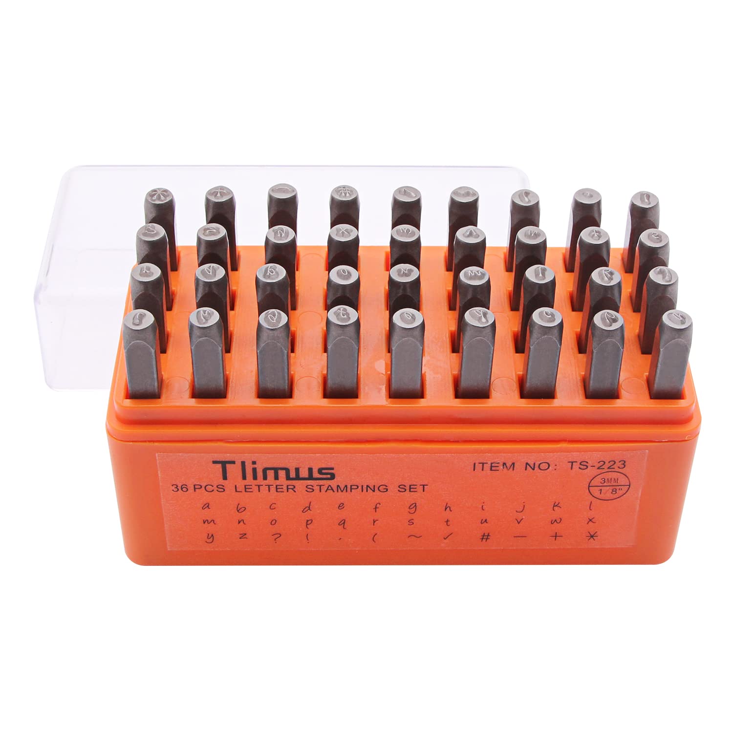Tlimus 36 PCS Metal Stamping Kit 3mm