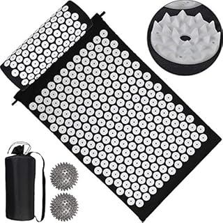 COLFULINE Acupressure Mat, Acupressure Yoga Mat Kit with Pillow, Carry Bag for Travel