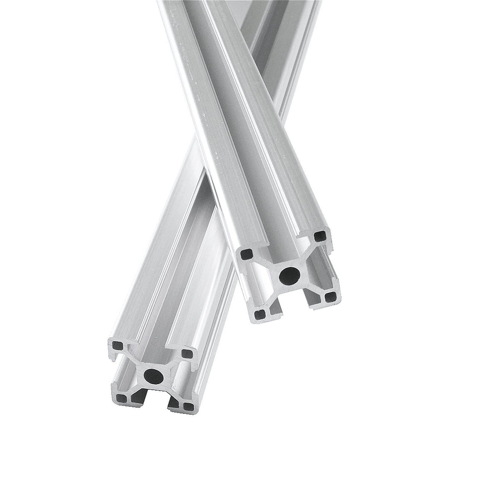 Lot de 2 profilés en aluminium 1 000 mm 3030 Type T Norme européenne 30 x 30 Profil en aluminium extrusion linéaire pour imprimante 3D et machine de gravure laser CNC