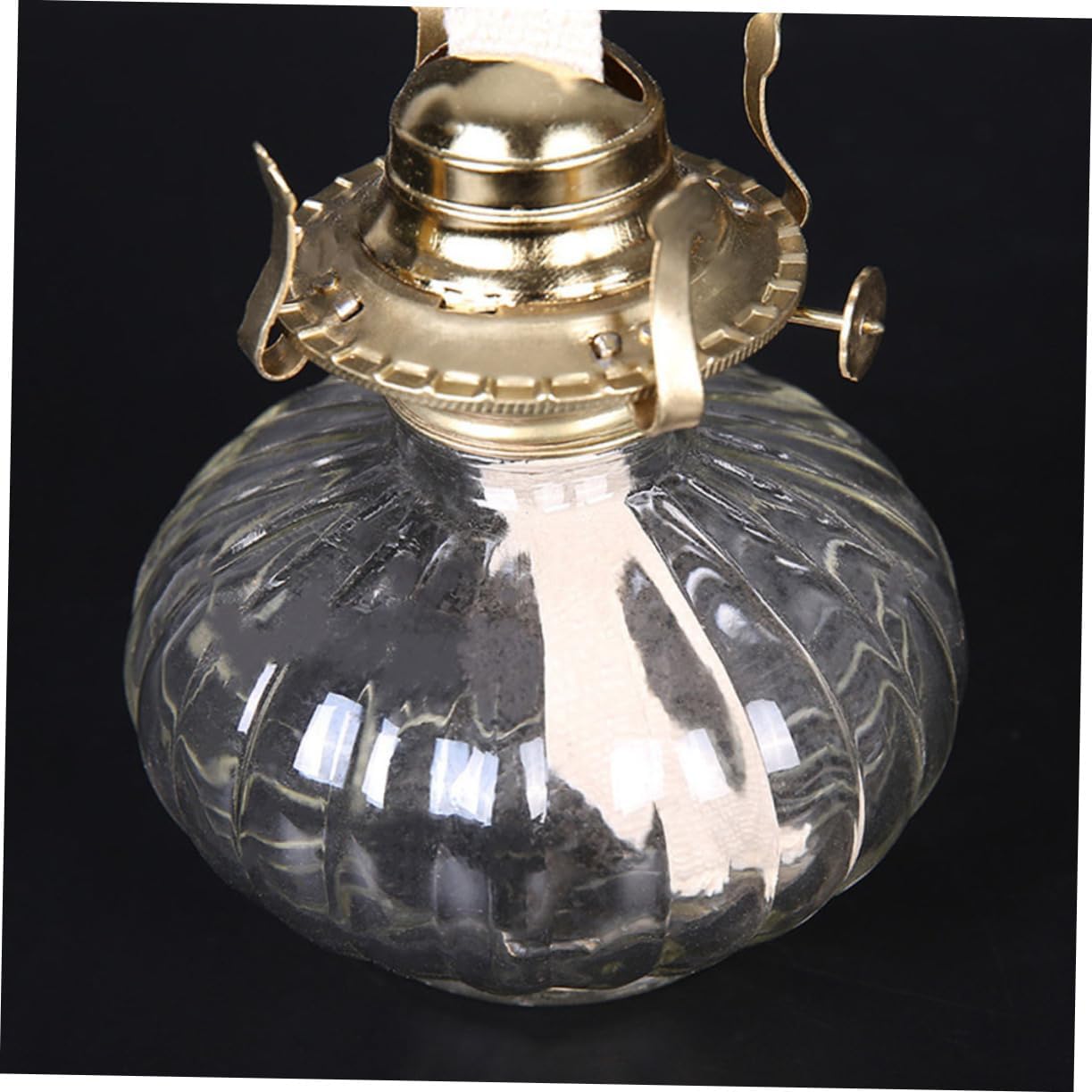 VOSAREA 2Pcs Kerosene Oil Lamp Burners with Wick Holders Compatible Replacement Parts for Vintage and Rustic Oil Lamps Construction for Indoor and Outdoor Use