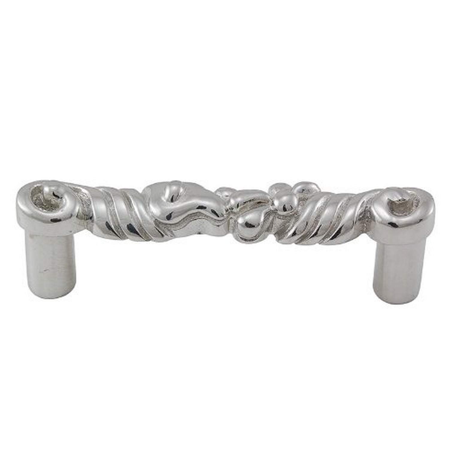 Vicenza Designs K1086 Ariosto Pull, 3-Inch, Polished Silver
