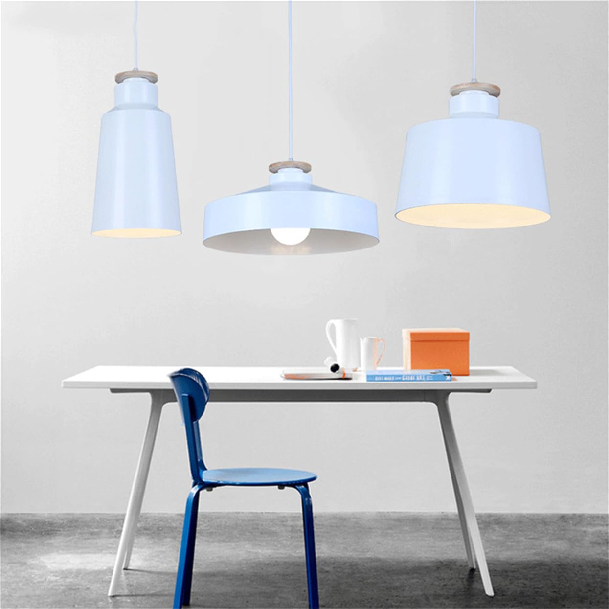 Lampada A Sospensione Moderna In Stile Rustico Con Paralume