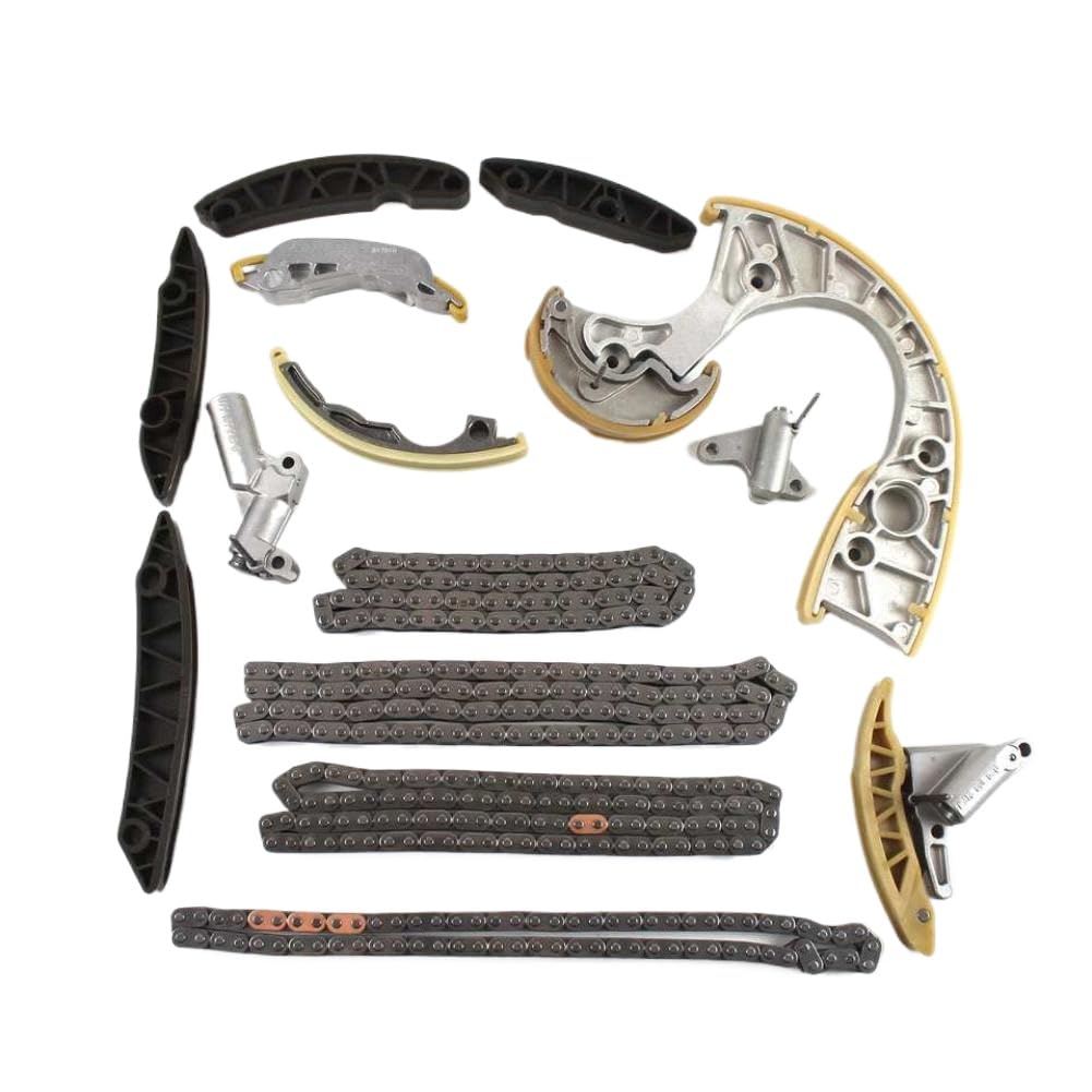 Kit de cadena de distribución del motor 4.2L V8 BNK BHF BAT compatible con A6 Allroad S4 2003 2004 2005 2006 2007 2008 2009