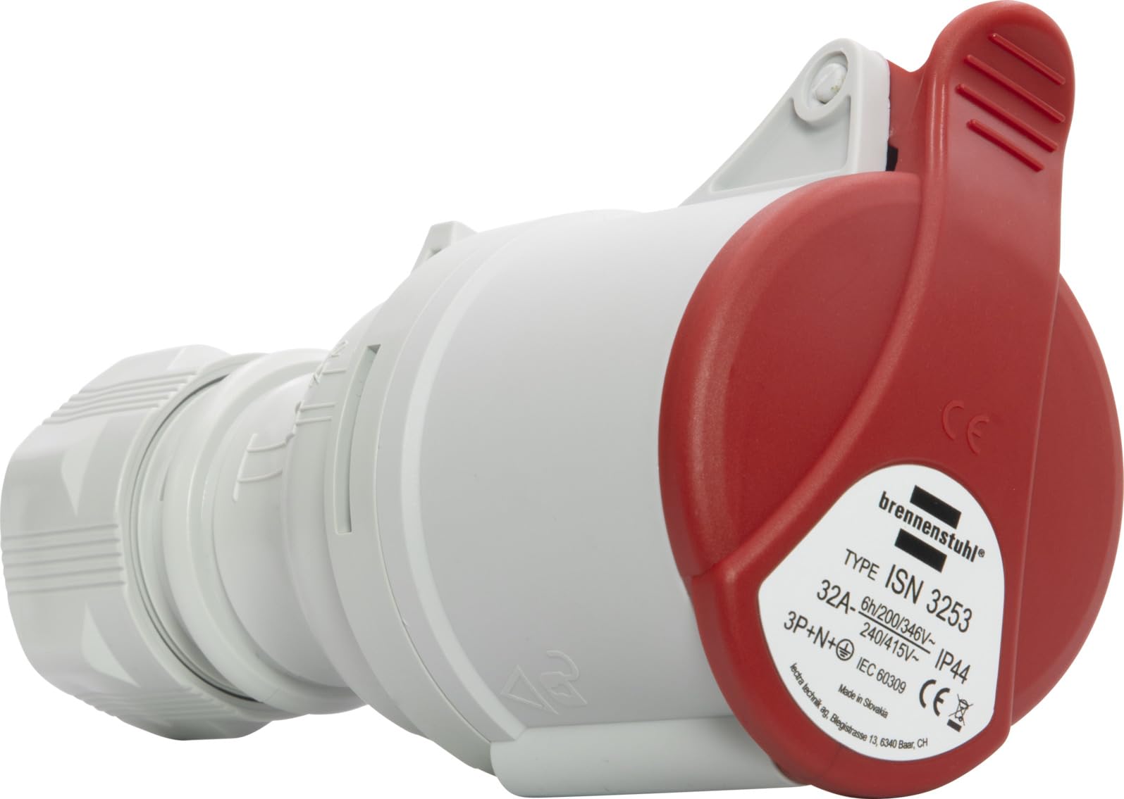 Spina Industriale Brennenstuhl CEE 3 Poli Da Muro 16A/230V - Impermeabile IP44 Per Esterni, Cantieri E Uso Professionale - Foto 8