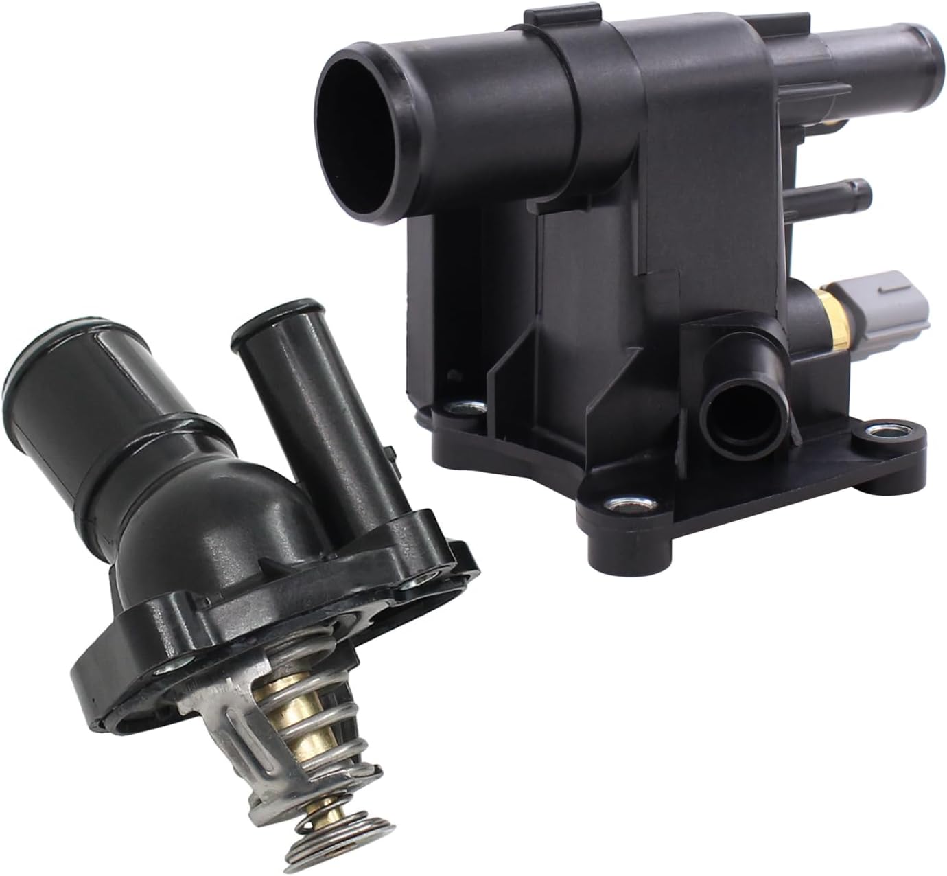 Thermostat Housing and Engine Coolant Water Outlet w/Sensor Set for Mazda 3 2007-2013 5 2012-2014 6 2009-2013 CX-7 2010-2012
