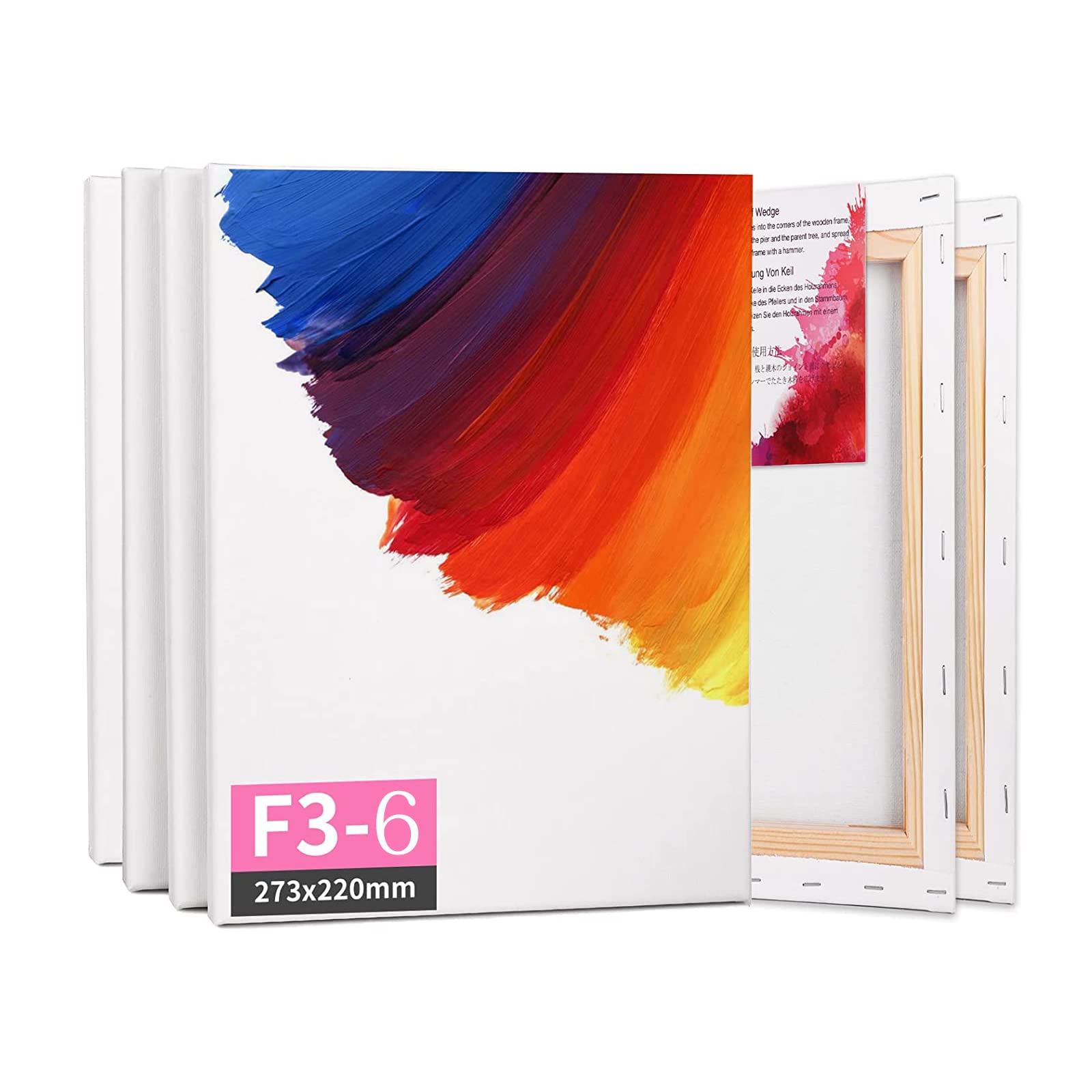 Amazon.co.jp: キャンバス 張りキャンバス F3 キャンバスボード 油絵 
