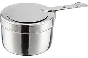 Winco Stainless Steel Fuel Holder with Cover for Chafing Dishes