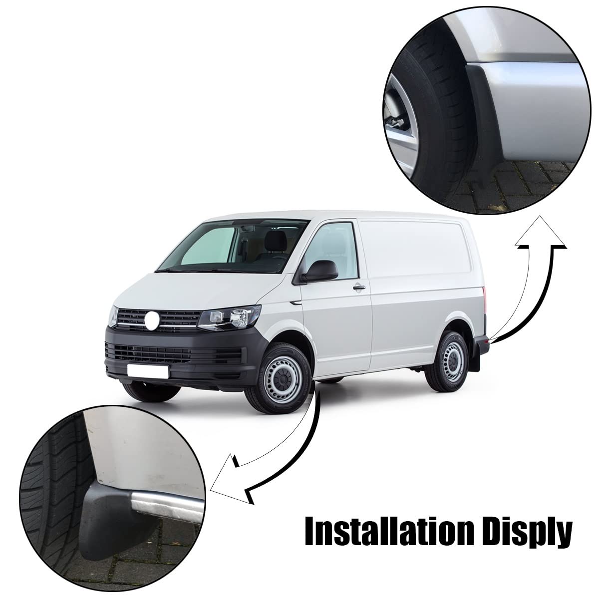 Lot Complet De 4 Bavettes Garde-boue Avant Et Arrière Pour Transporter