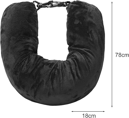 Miniatura 7 de Almohada de viaje para el cuello, almohada de viaje autollenada, almohada cervical para el cuello, almohada de viaje portátil que ahorra espacio,