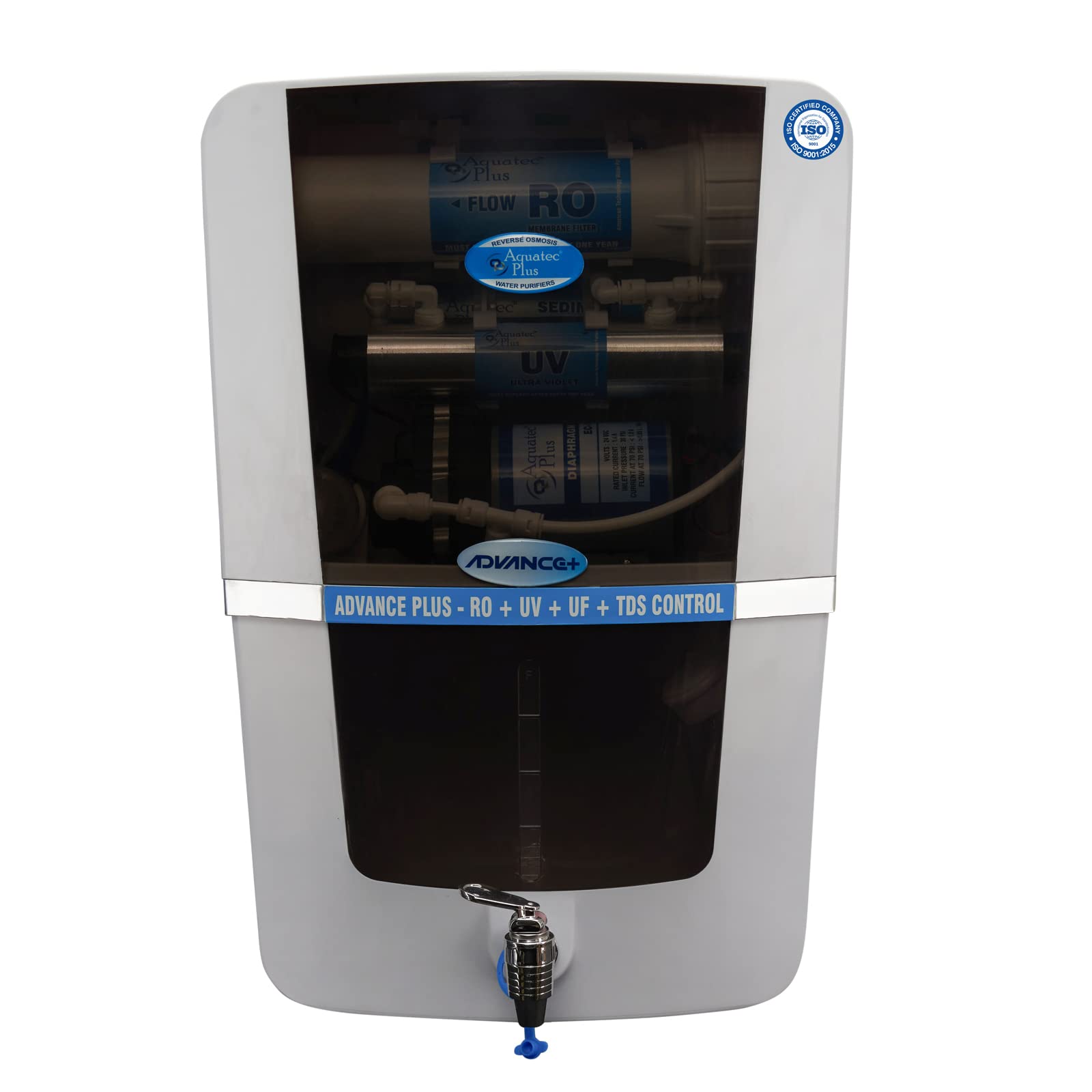Aquatec Plus - Advance plus 12 ltr RO + UV + UF + TDS Water purifier for home (white black) work up to 3000 tds (B07B2G7DR8) Amazon Price History, Amazon Price Tracker