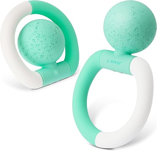 CAPOT Bola de masaje vibradora portátil de mano con 10 modos de vibración, recargable IPX6 impermeable para masaje muscular del suelo pélvico en