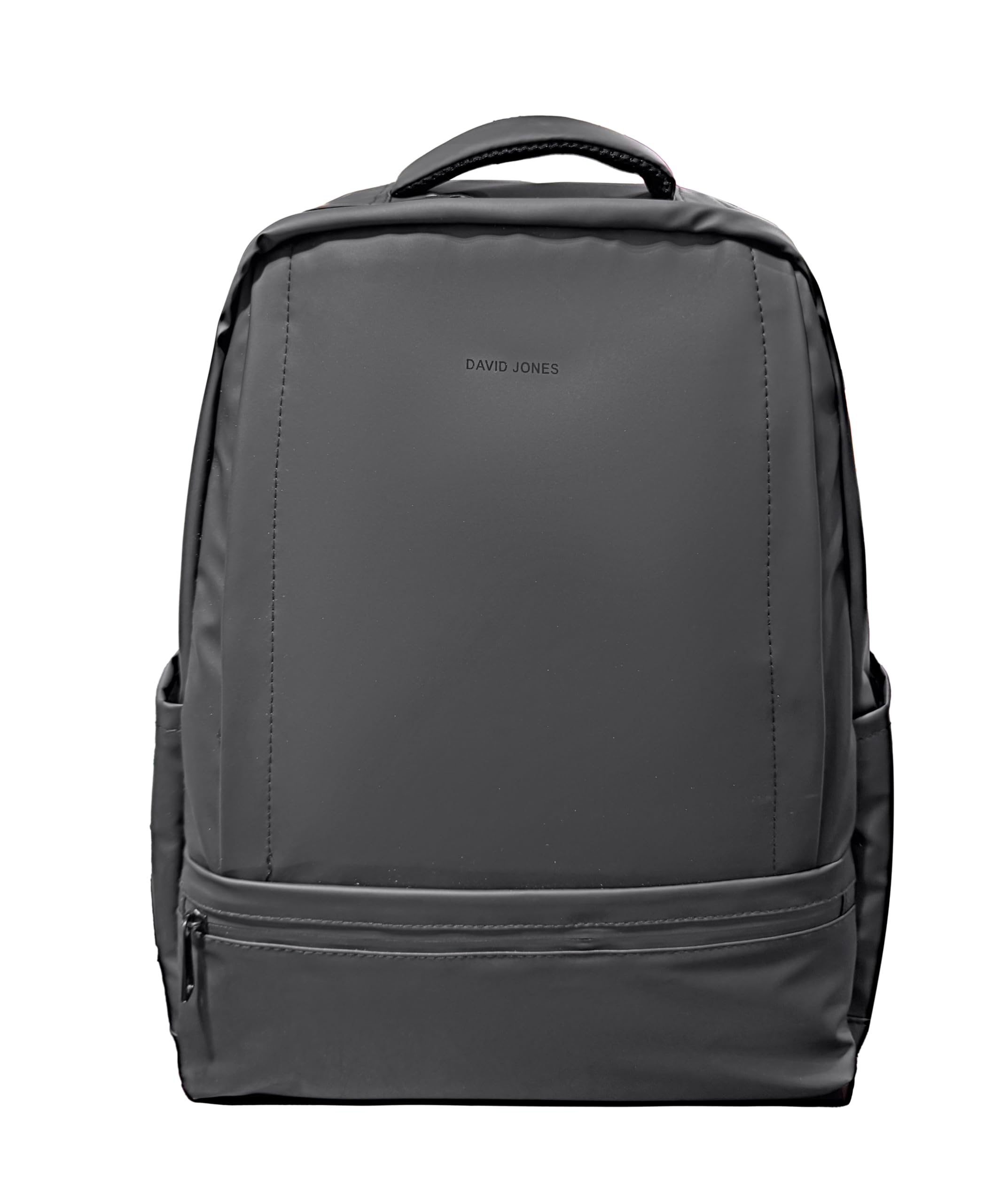 David Jones - Zaino da uomo impermeabile A4 – Borsa da lavoro per studenti da viaggio – Scomparto per computer portatile – Tasche multiple – Grande, Nero , Grand, Business