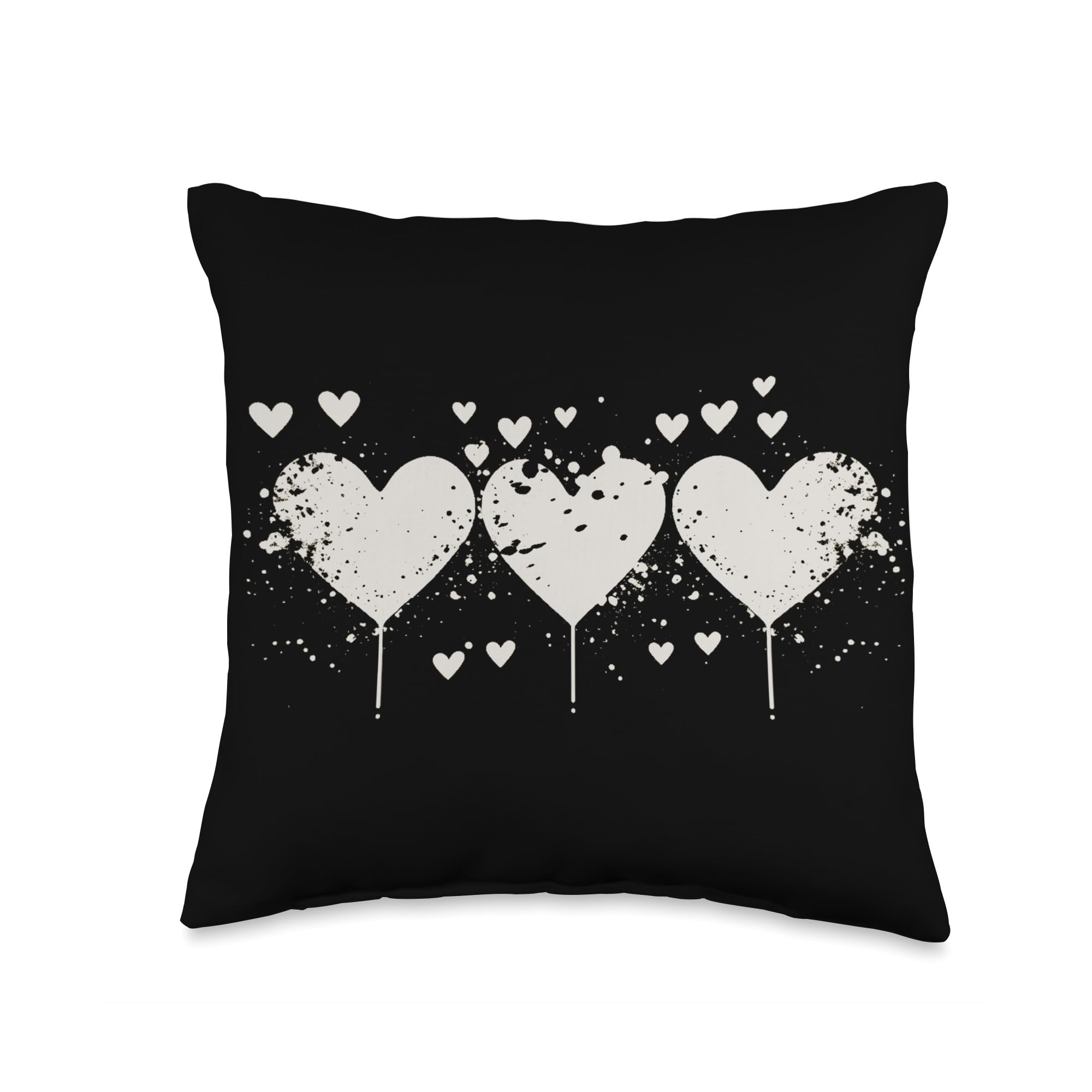 Smooth HQHearts Throw Pillow, 16x16, Multicolor