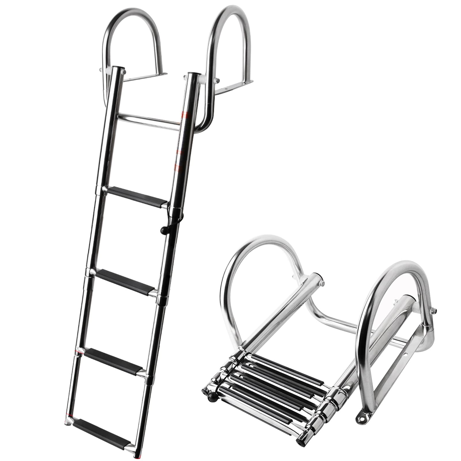 Échelle de bain pliante en acier inoxydable 316 premium pour yacht