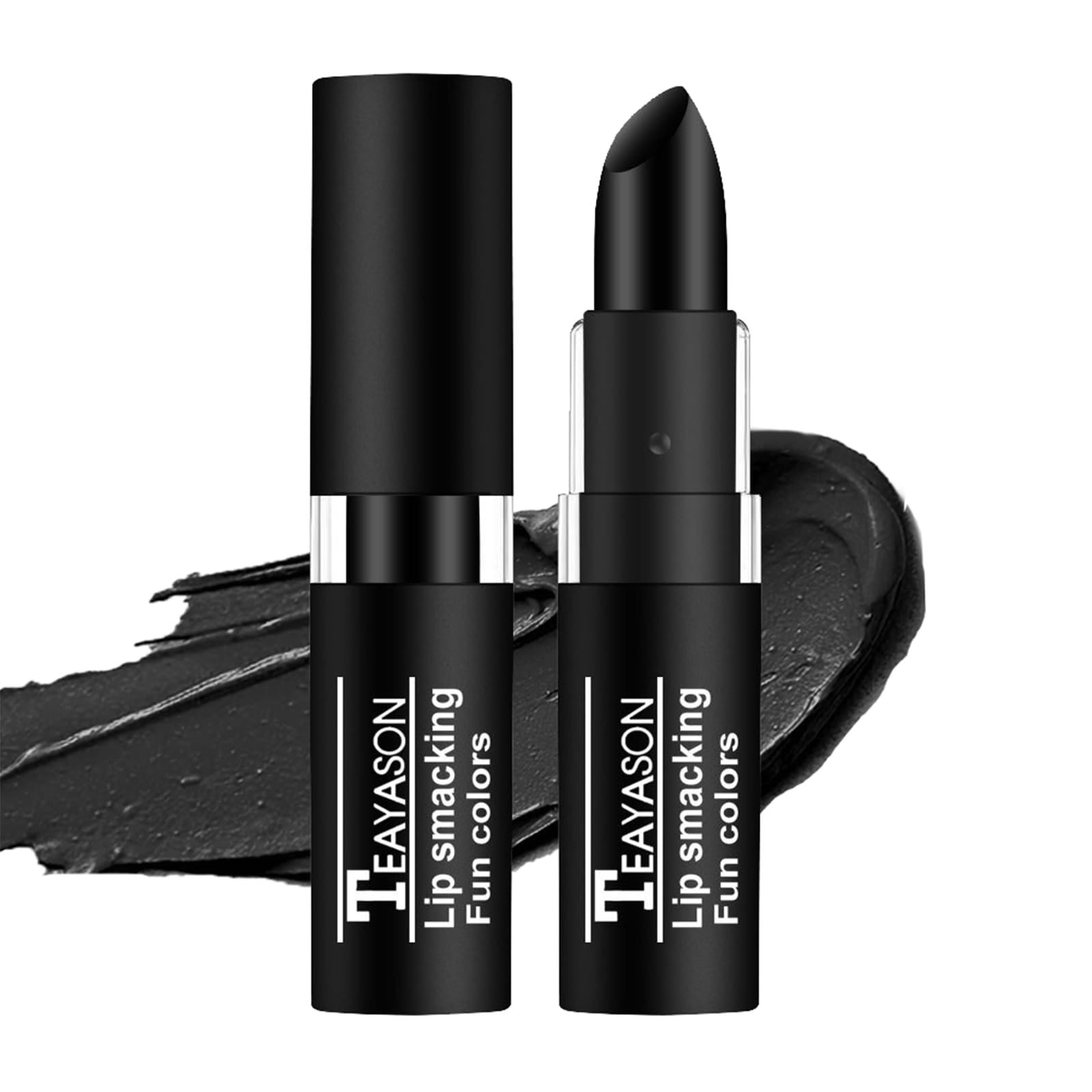 AKARY Eye Black Face Painting, Long Lasting Matte Lipstick Lip Gloss, Goth Lipstick Makeup, Face Paint Cream-blendable Stick, Body Paint Professional Foundation Cosmetics for Halloween Party Cosplay