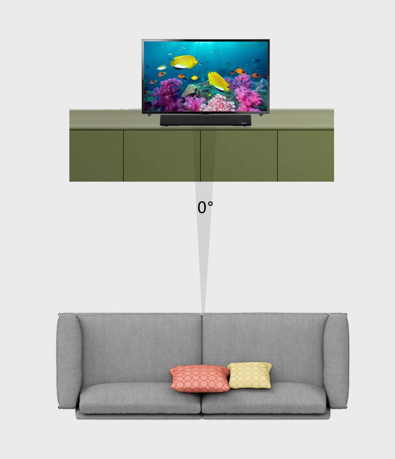 F&D E200 3W 2.0 Channel Wired Soundbar (Black) | USB Powered | Wired Desktop Speakers | Extra Bass | Speaker for Laptop & PC | Home Theatre | Mobile Connectivity | Perfect for Gamers & Party/Function