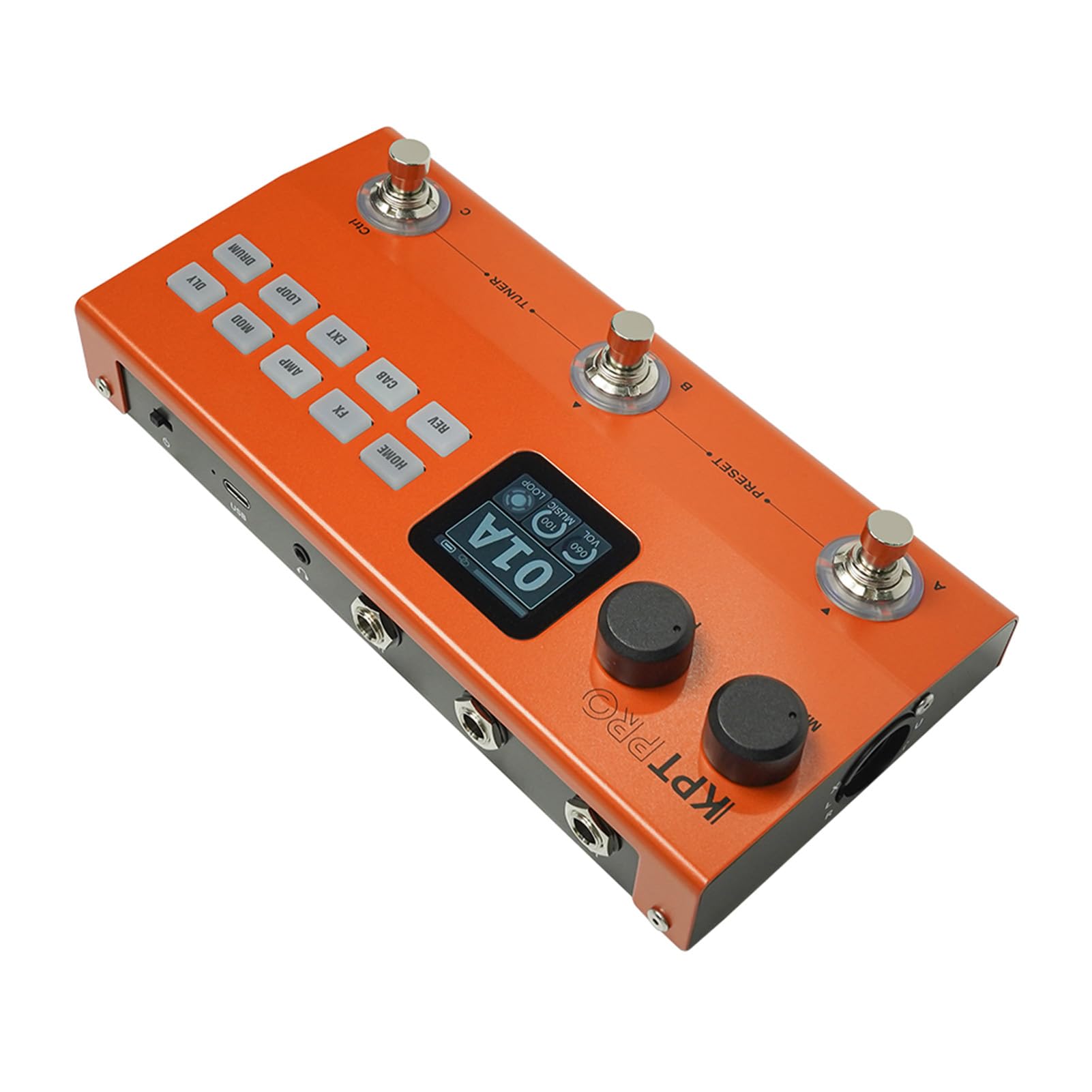 Tosuny Pedale per Chitarra Multieffetto |Simulatore di Amplificatore Caricatore IR Looper Drum Machine con Clone di Tono AI per Chitarra Elettrica