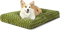 Vista 8 de KSIIA Cama lavable para perro, cama de lujo para perros, cómoda almohadilla antideslizante para mascotas, para razas de perros grandes, jumbo, Gris