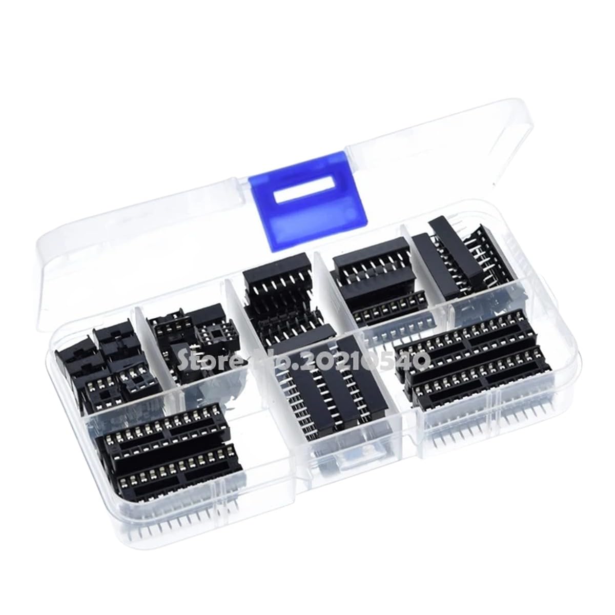 66pcs DIP IC Sockets Adaptor Solder Type Socket Kit 6 8 14 16 18 20 24 28 Pins New 2026 Electronic & Accessories