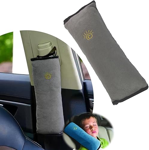 ZBGUN 2 fundas para cinturón de seguridad para automóvil, 4.7 x 11.2 pulgadas, plegables, de algodón súper suave, protector de hombro para cinturón