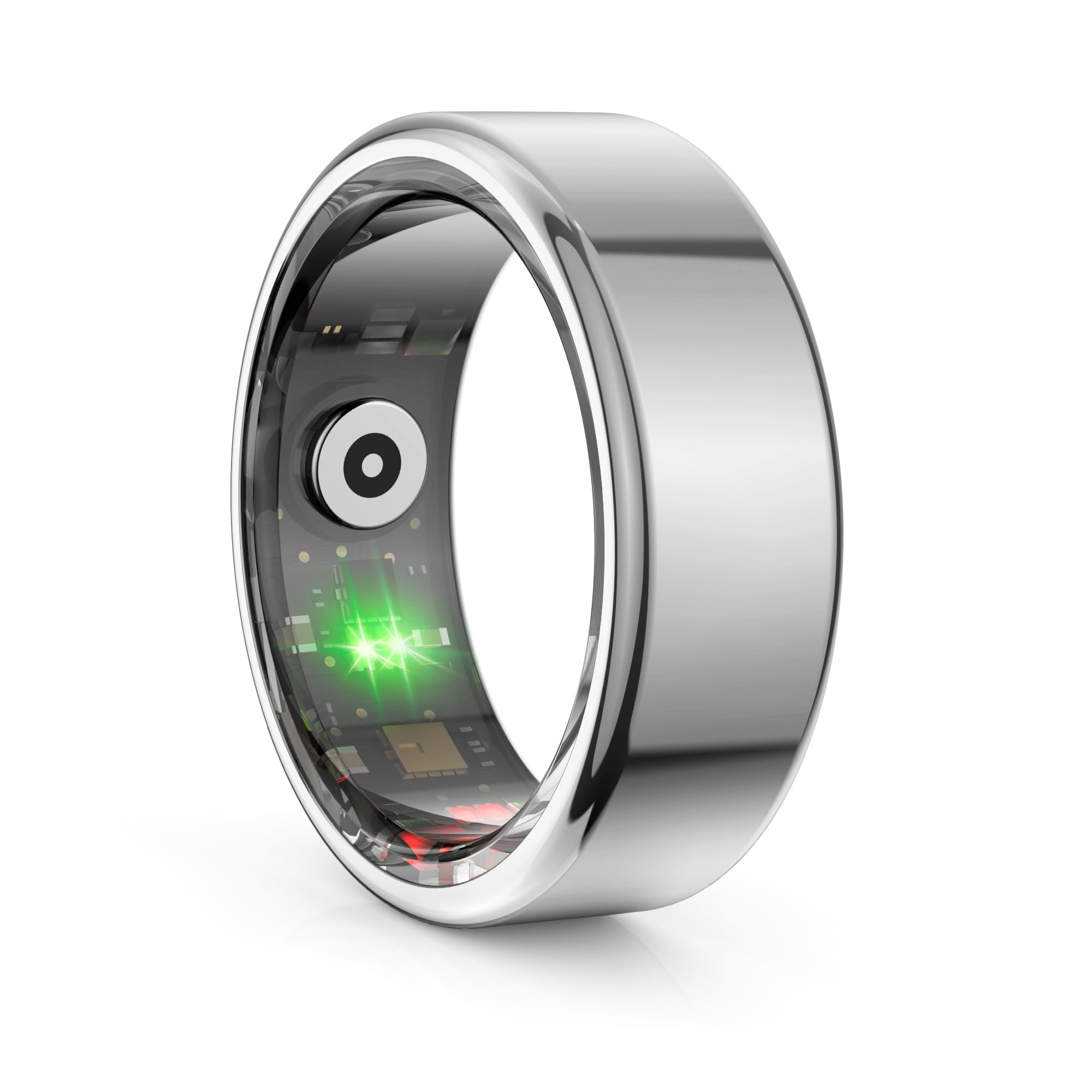 Anello intelligente per uomo e donna, anello smart Android, fitness tracker, contapassi, monitoraggio della frequenza cardiaca, monitoraggio della salute, monitoraggio delle attività (argento, #9 –
