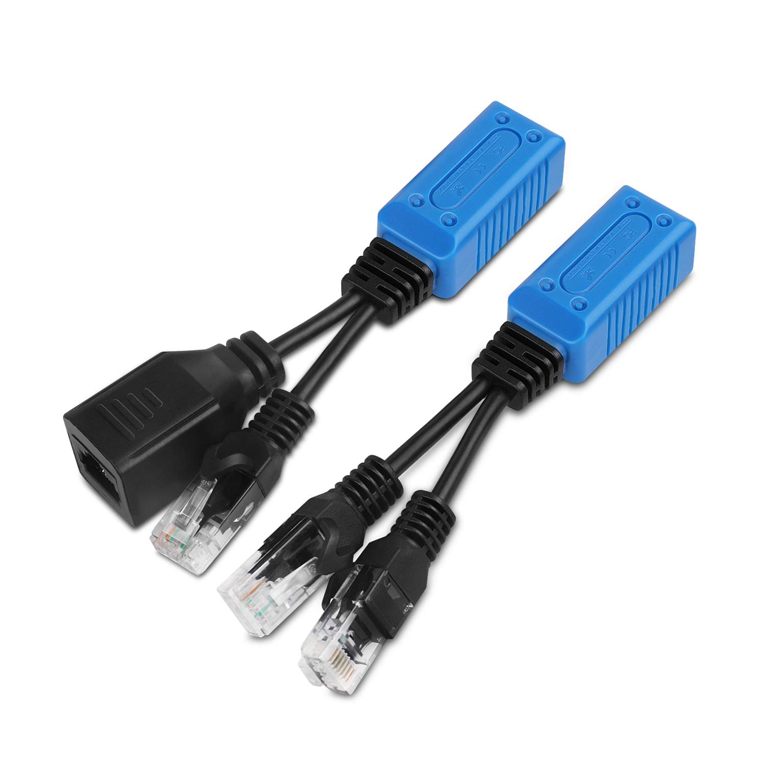 Buy TNP RJ45 Ethernet Cable Combiner/Splitter Kit (1 Pair), 2 Male to 1 ...