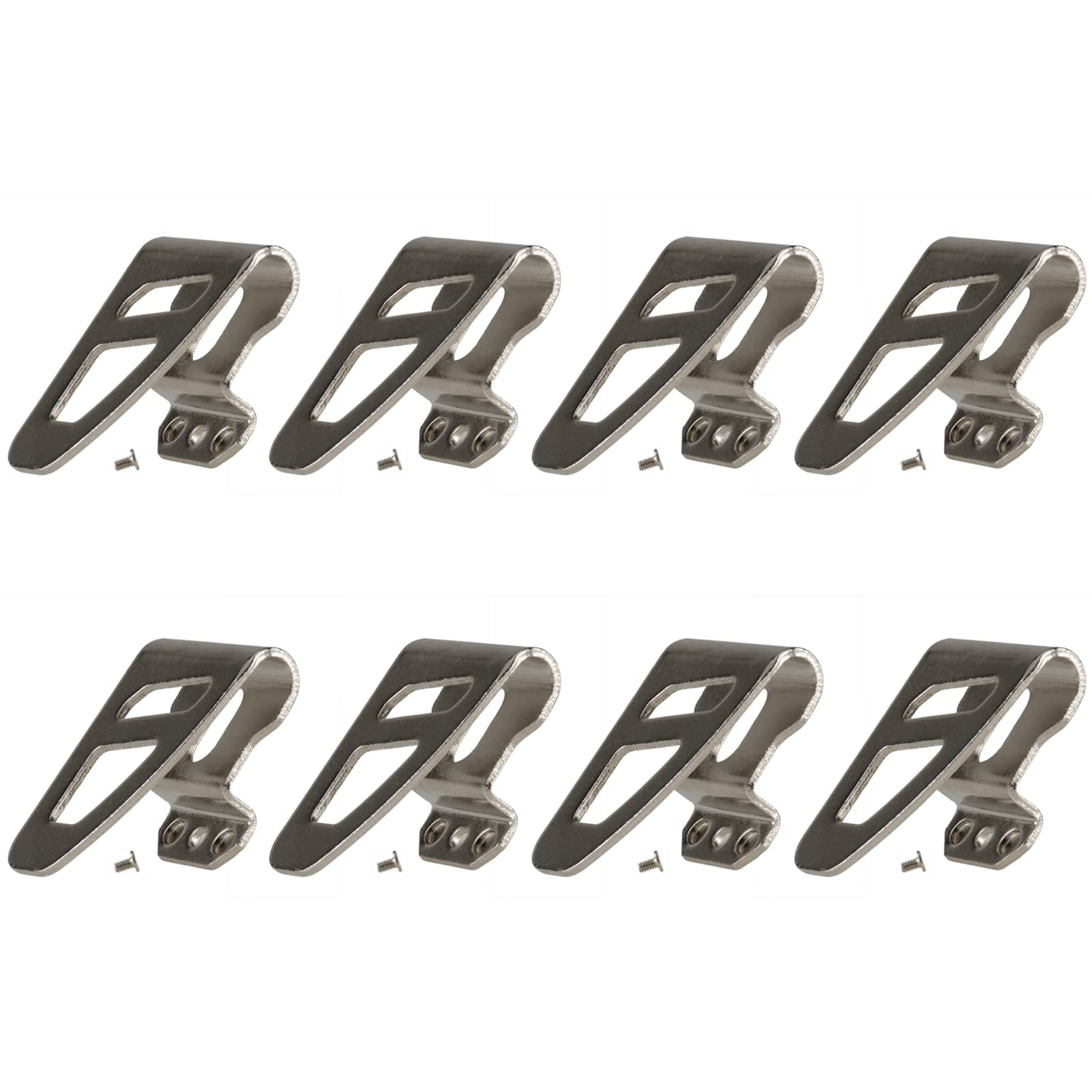 8PCS Stainless Steel Belt Clip Hooks Compatible with Milwaukee 42-70-2653 Fits for Milwaukee 2604-20, 2604-22, 2604-22CT, 2797-22 Impact Drivers/