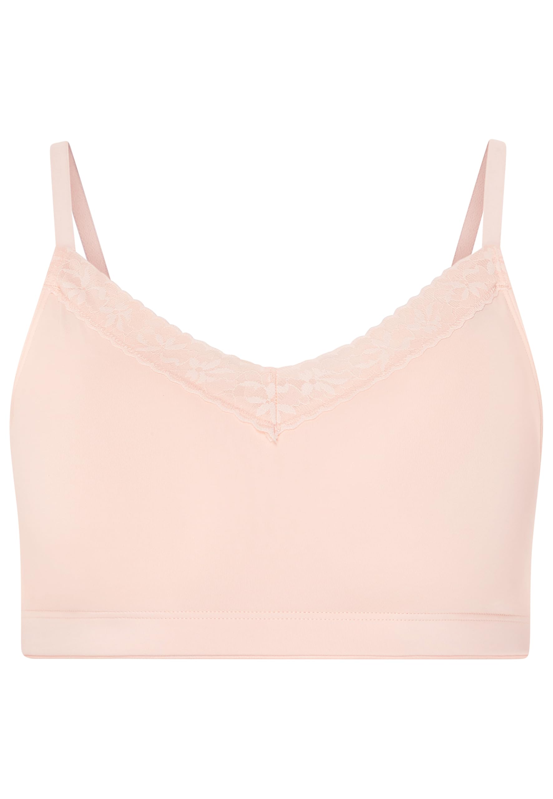Jockey Women's Peach Ice Parisienne Soft Stretch Lace Microfiber Bralette, M