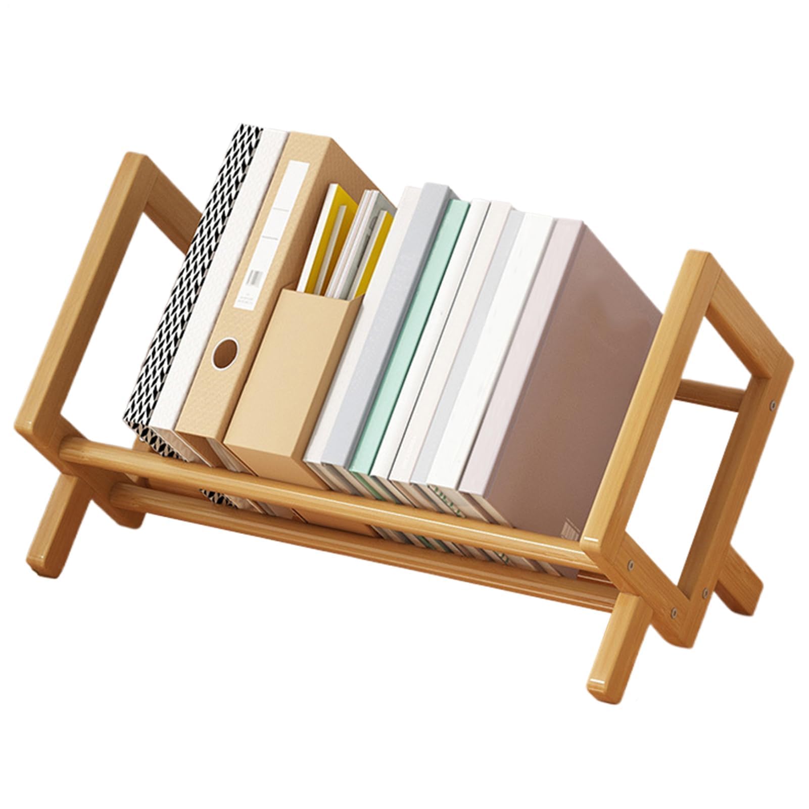 Soporte inclinado para libros, estantería de varios niveles para libros de texto escolares, pequeños accesorios de papelería y oficina, soporte de exhibición inclinado para dormitorios