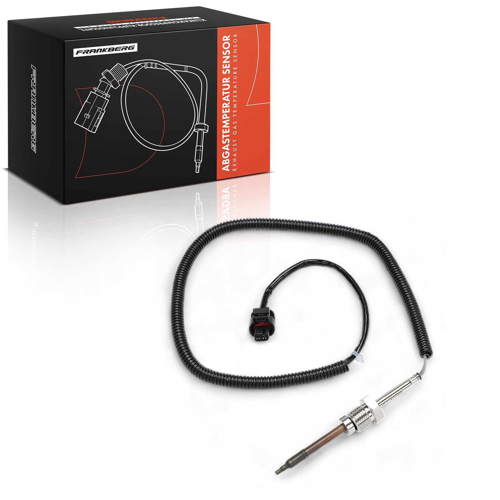 Frankberg Sensor de temperatura de gases de escape 2 Polos Compatible con Commande XH XK Sprinter 3 5-T Plataforma/Chasis B906 Sprinter 4,6-T Furgoneta B906 Replace# 0061536228