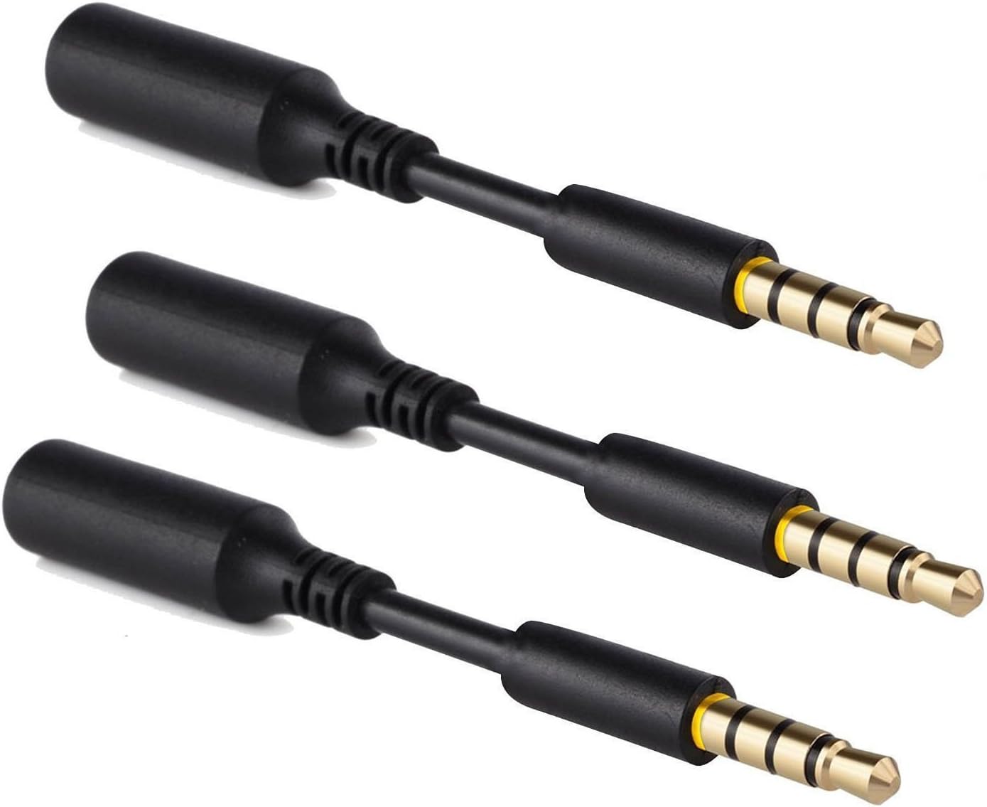 3 Pack Audio Headset Extender Headphone Adapter Compatible with Smiphee iXCC Trianium, Charcoal Gray White PowerBear Cell Phone Battery Charger Cases Compatible with Galaxy S7, S8 Bulky Battery Packs