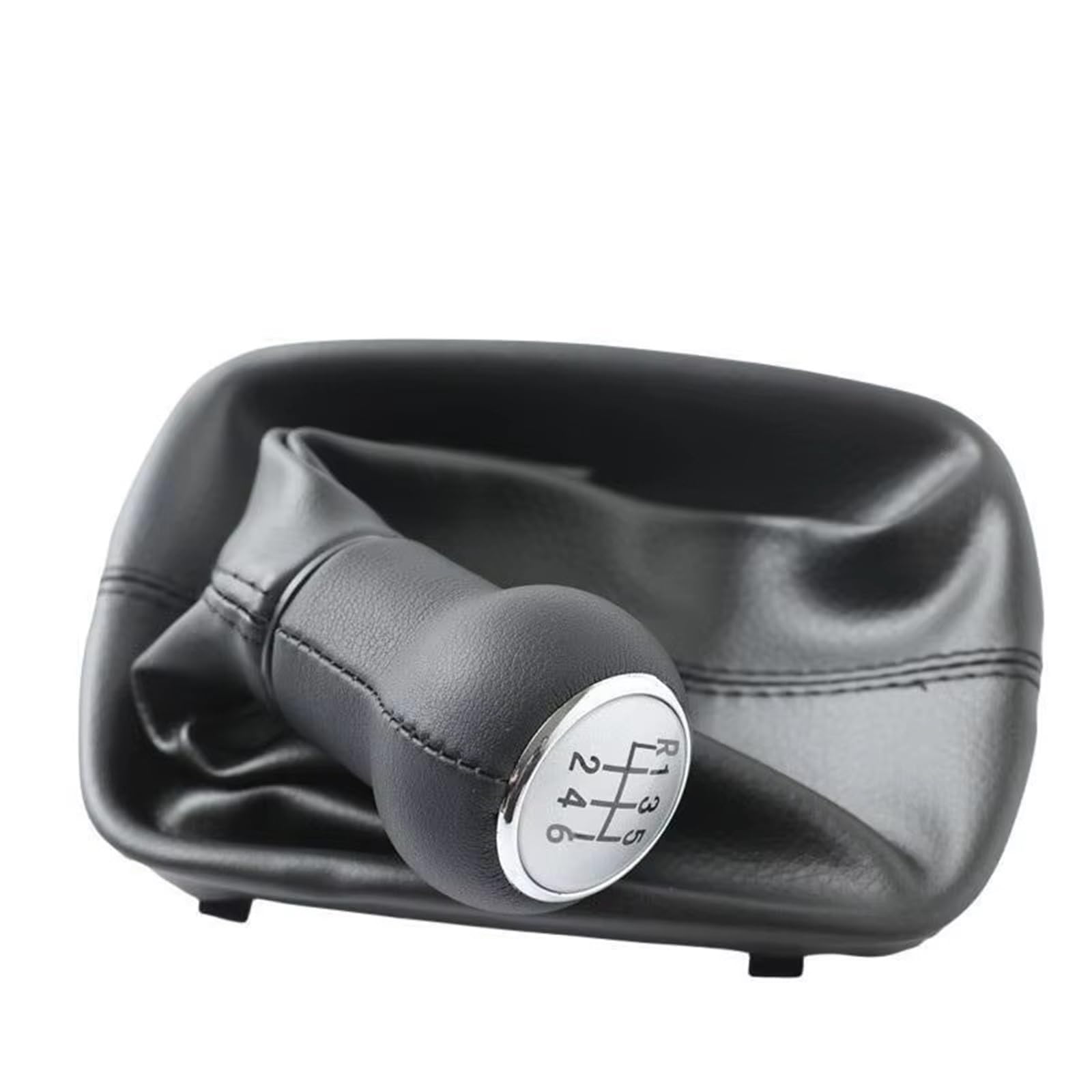 QALIYDFD Auto Gear Lever Compatible with for A6 C5 1997 1998 1999 2000 2001 5 6 for Speed Gear Shift Knob Shifter Gearstick Lever Gaiter Boot Cover