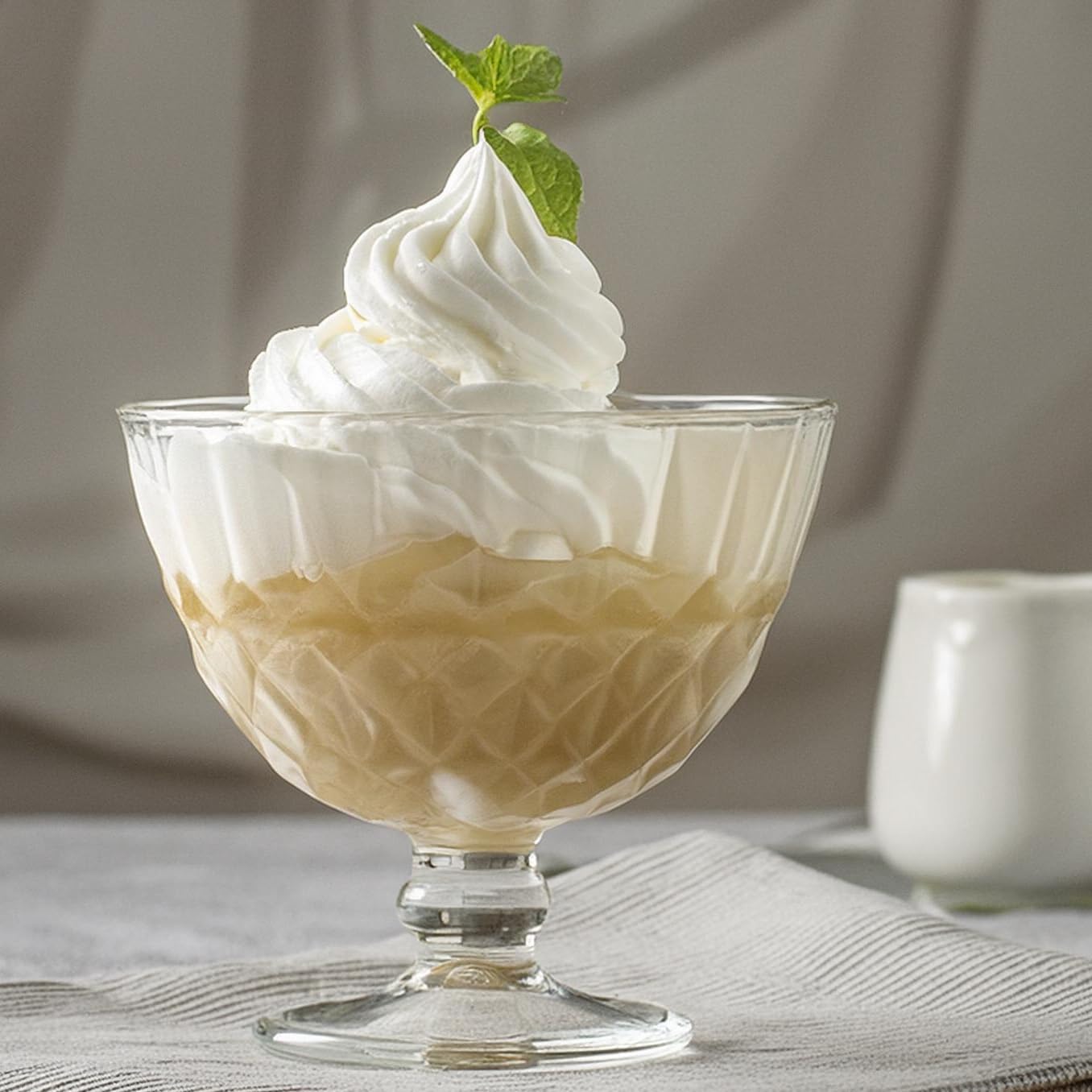 Glasmark KROSNO 1992 Coppa Vetro Per Dessert Gelato Set Di 6 Coppe 300 ml Transparente Per Casa Ristorante Ricevimenti Adatto Alla Lavastoviglie