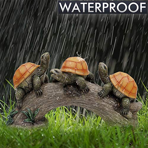 Schildkröten Figur Aus Harz - Wetterfeste Gartendeko Für Terrasse & Garten