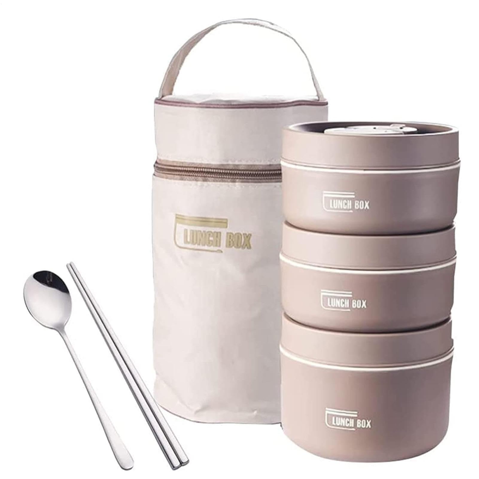 Lonchera térmica, termo de 2/3/4 capas con aislamiento para alimentos