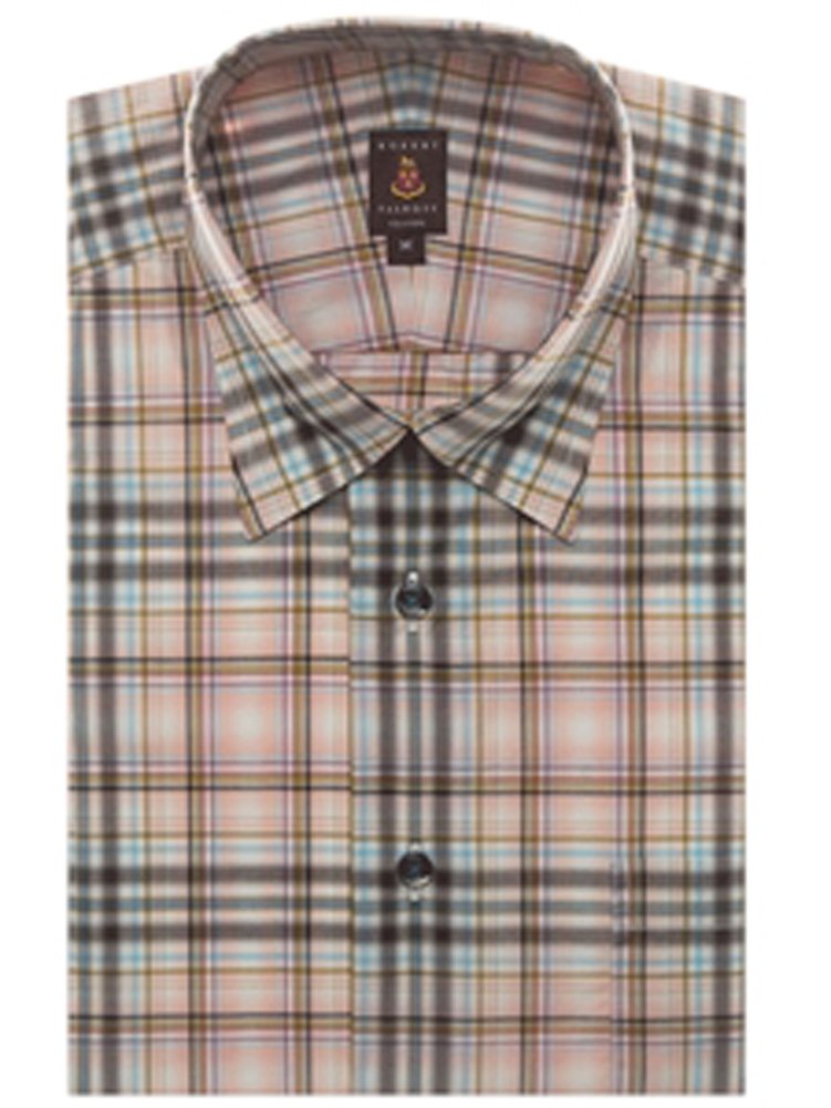 Robert Talbott Multi Color Check Estate Classic Fit Dress Shirt
