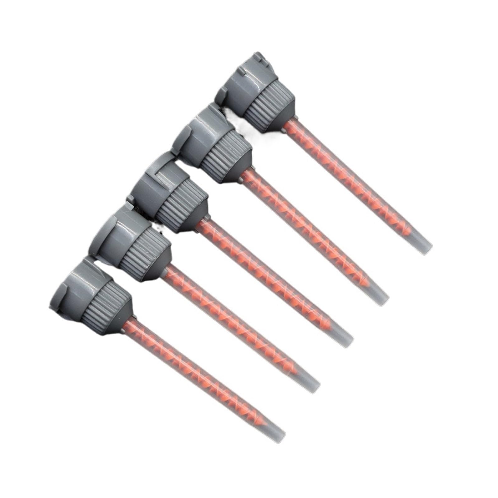 Epoxy Mixing Nozzle 50pcs Epoxy Mixing Nozzle Mixer Adhesive MB3.2-16L Gray Static Tube Head (4:1/10:1 Ratio)