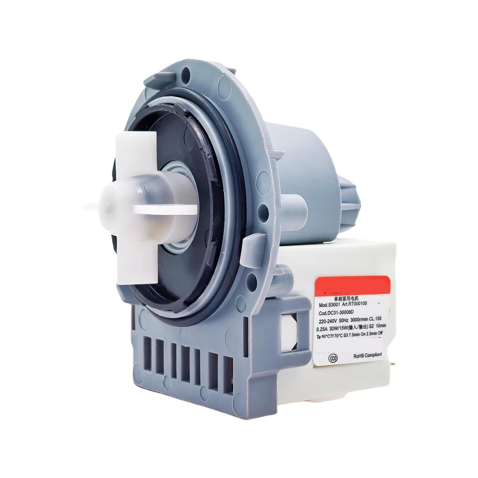 Compatible Con Samsung, Piezas De Drenaje De Lavadora | DC31-30008D 220-240V 50Hz 30W/15W 3000r/min Motor de bomba de drenaje,
