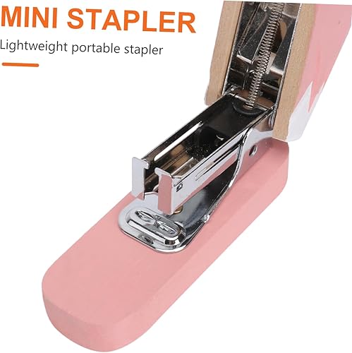 Miniatura 4 de Lurrose 2 piezas de accesorios de escritorio, grapadora manual, grapadora de flamenco, grapadora de mesa de escritorio, grapadora de escritorio,