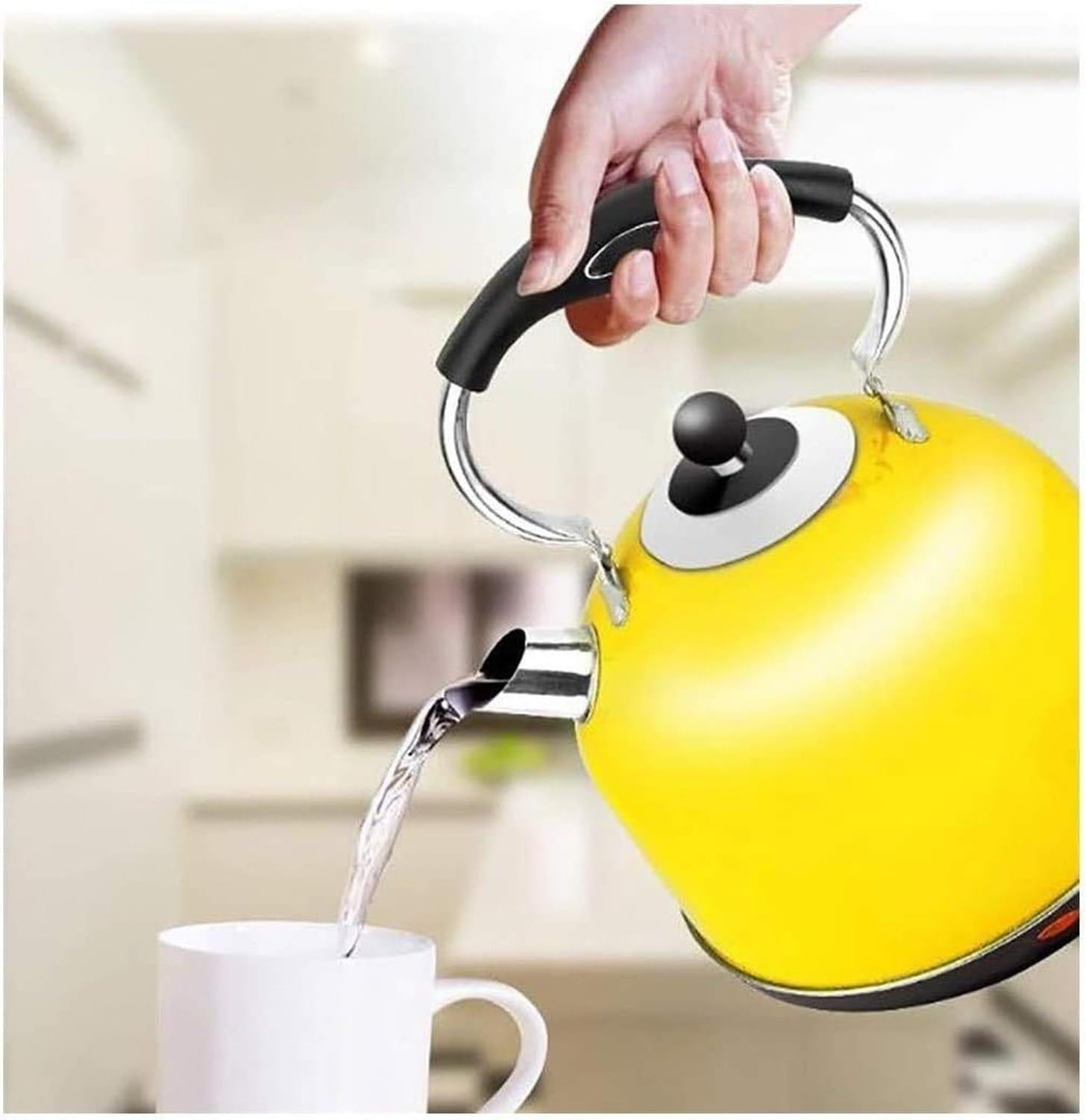 Hervidor Eléctrico 3 L Acero Inoxidable Control Térmico, 3l Amarillo